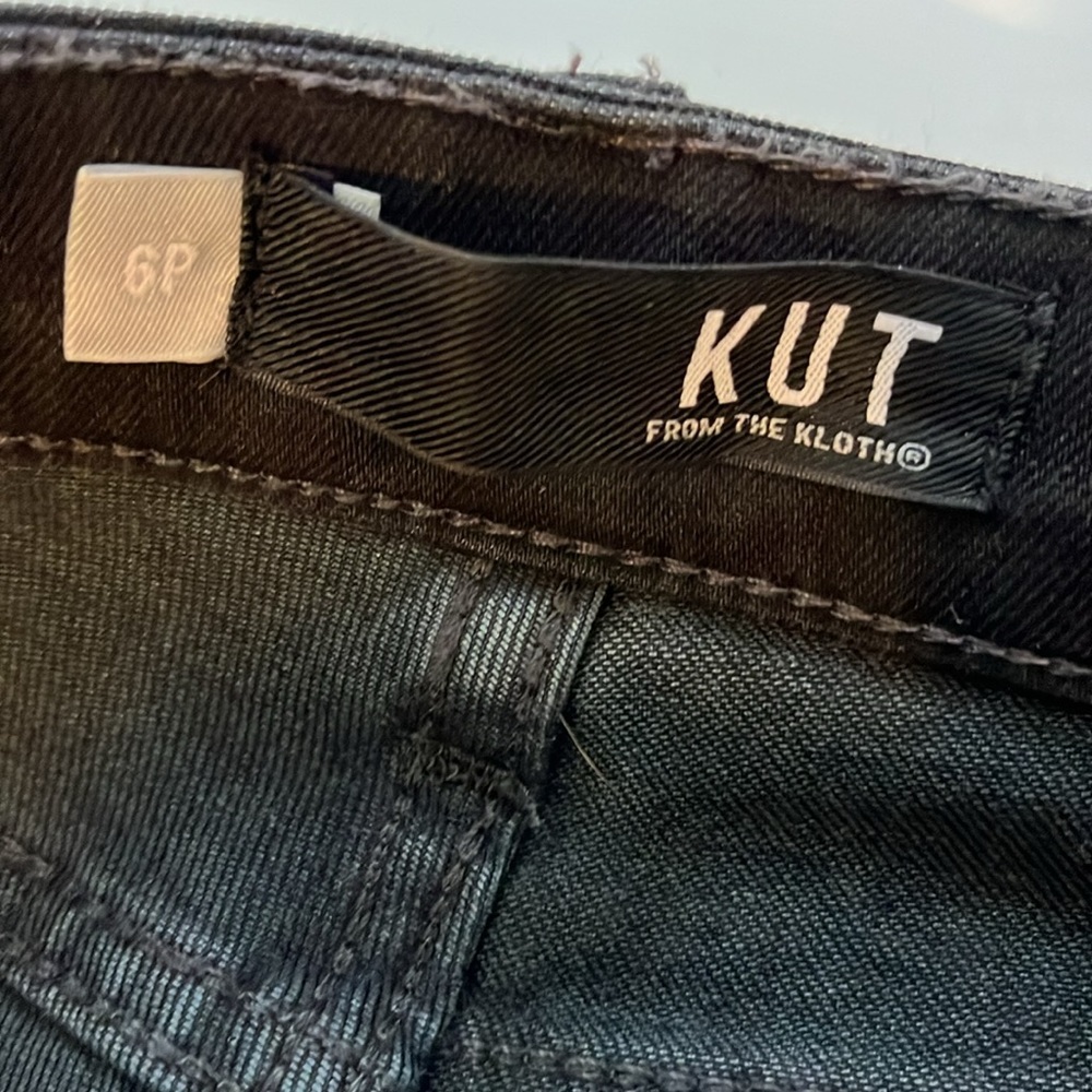 KUT from the Kloth Donna High-Rise Ankle Skinny Jeans in Black Size 6‎ - Picture 9 of 12